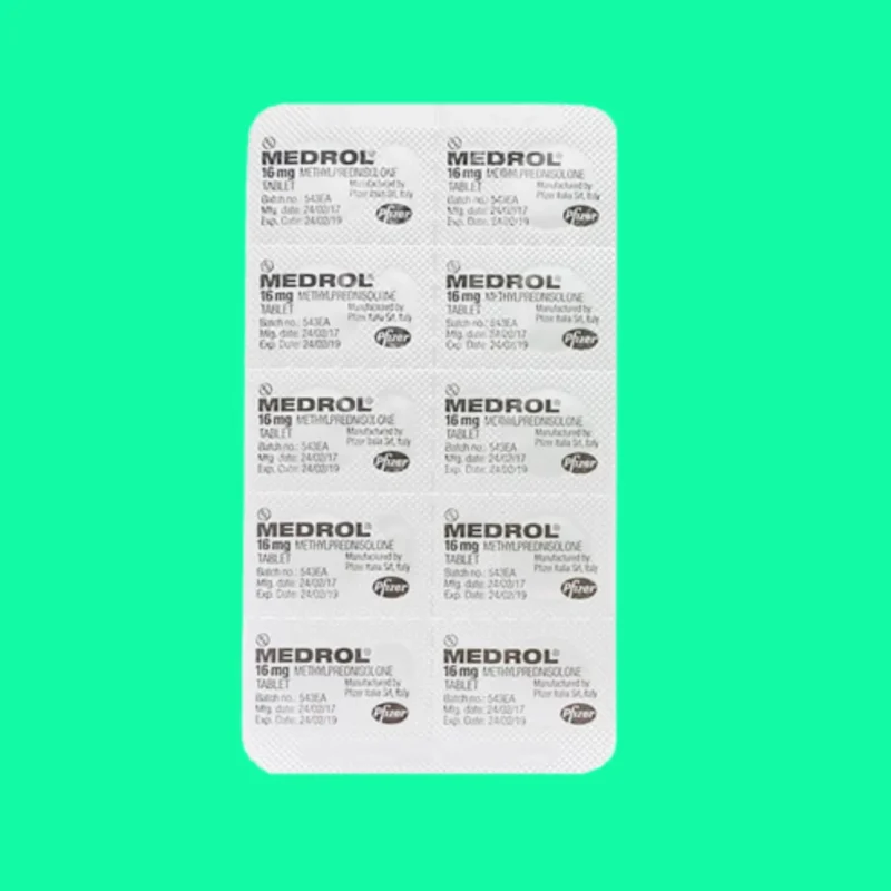 Nhồi dùng Medrol 16mg
