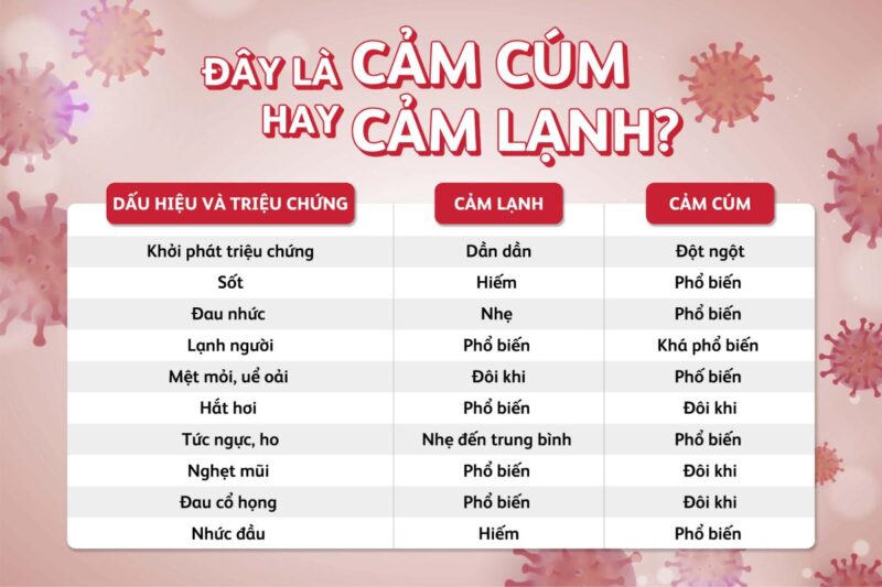 Phân Biệt Cúm A Và Cảm Lạnh