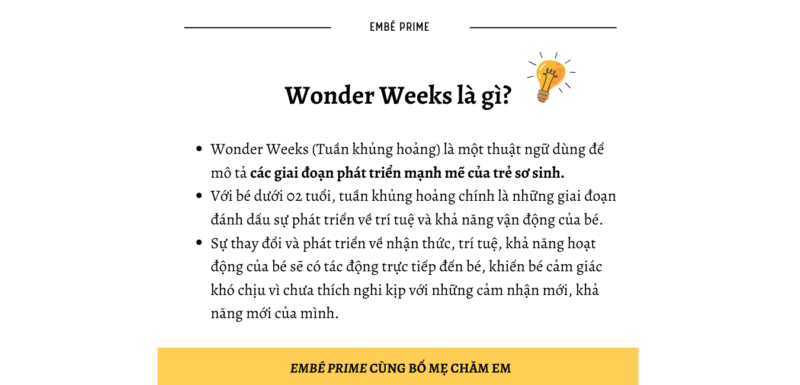 Wonder Week là gì?
