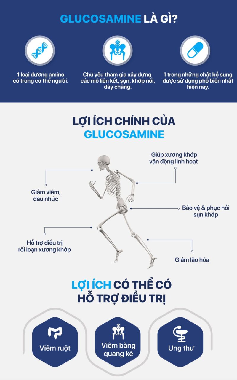 Công cụ Glucosamine đối với sức khỏe