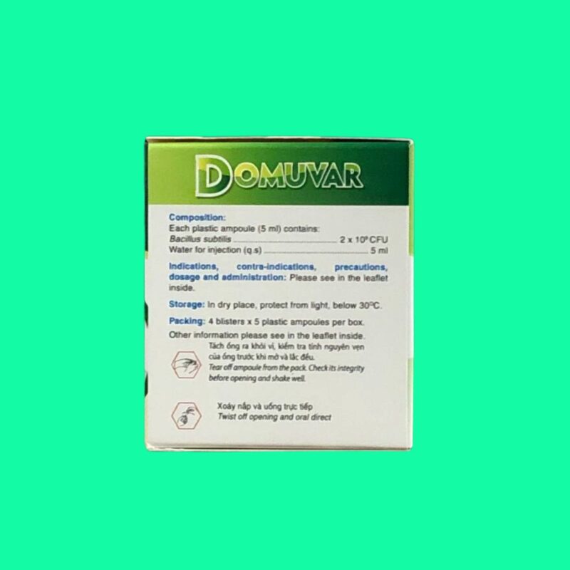 công dụng của domuvar theo y tế được chỉ định